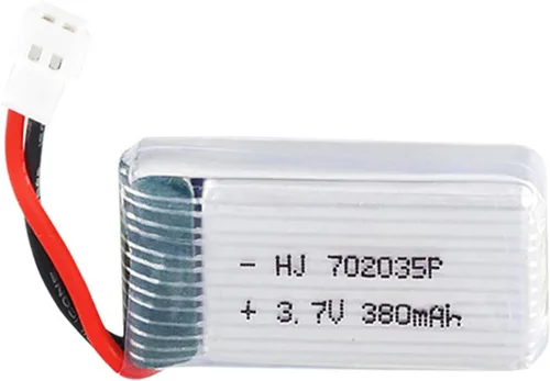 Miniatura 4 de 2 unids 3.7 V 380 mAh 20C 702035 batería recargable Lipo con cargador USB para Hubsan X4 H107 MJX F47 DFD F180 Quadcopter RC Drone piezas de repuesto