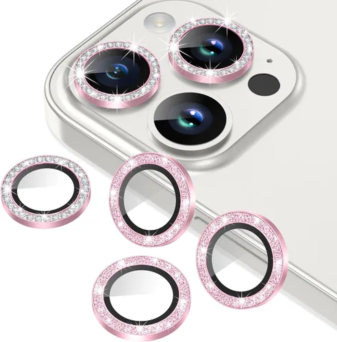 Miniatura 34 de AGVEE Paquete de 6 protectores de lente de cámara para iPhone 14 Pro de 6.1 pulgadas/14 Pro Max de 6.7 pulgadas, con diamantes brillantes y anillo