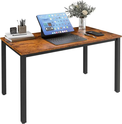 Miniatura 18 de Escritorio para computadora para espacio pequeño, moderno y simple, escritorio para computadora portátil, escritorio de estudio para oficina en Negro