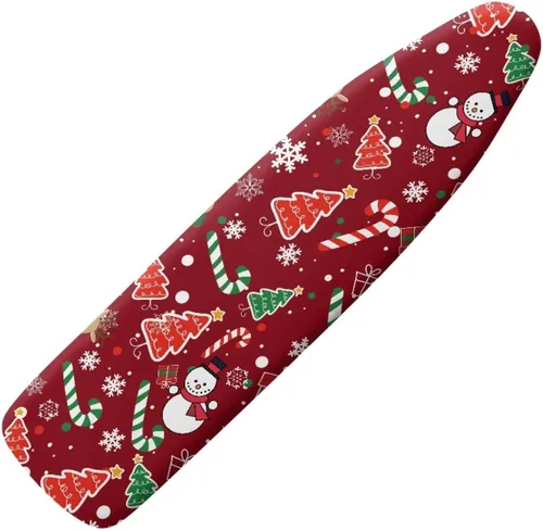 Miniatura 29 de Funda floral a prueba de arañazos para tablas de planchar de tamaño estándar, reflectante, con 3 ganchos y bucles para decoración de tablas de 15 x