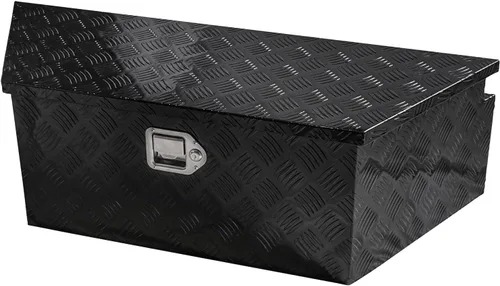 Miniatura 12 de Caja de herramientas de 24 pulgadas, caja plana para camioneta, organizador de almacenamiento para RV, caja de herramientas para camión con asa