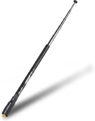 HYS Antena telescópica de banda ancha de 70-1000MHz Antena de radio móvil SMA-hembra para BaoFeng UV5R UV5RE BF-888S Series Kenwood Quansheng TK11