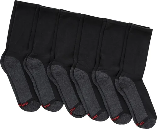 Miniatura 2 de Hanes Men's Max Cushioned Crew Socks, Moisture-Wicking with Odor Control, Multi-Pack