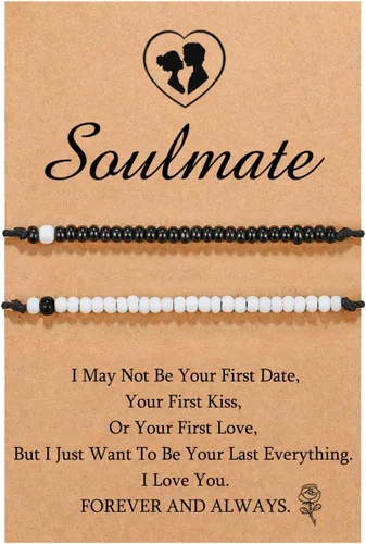Miniatura 13 de UNGENT THEM Pinky Promise - Pulsera a juego para parejas, alma gemela, hombre, relación a distancia, regalos para mujeres, hombres, él, ella