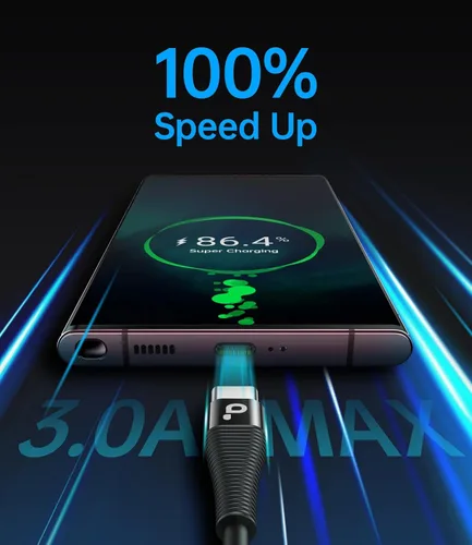 Miniatura 3 de Cable USB C de carga rápida, paquete de 2 cables de carga USB A a USB C en espiral de 3 pies para automóvil, cable de carga USB-C compatible