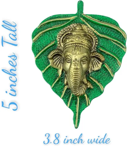 Miniatura 4 de LoveNspire Ganesha Diwali - Decoración de hojas de metal para colgar en la pared para el hogar y la oficina, regalo de regreso de inauguración