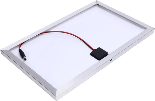 Miniatura 9 de Zunate Kit de cargador de panel solar de 100 W con controlador de carga de 12 V 10-50 A Marco de aluminio, salidas USB y CC para RV, barco