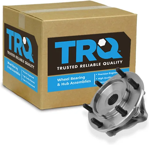 Miniatura 125 de TRQ Cojinete de rueda delantera y conjunto de cubo con sensor ABS compatible con Toyota Sequoia 2008-2022 Tundra 2007-2021