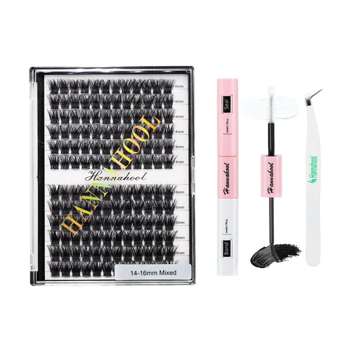 Miniatura 8 de 12 filas - Bandeja grande con pestañas postizas mixtas de 8, 10, 12, 14, 16 mm / mixtas de 14, 15, 16 mm / mixtas de 14 mm - 16 mm / mixtas de 18-20