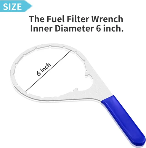 Miniatura 6 de Llave de filtro de combustible Colar/tapa de ventilación para 380134 382 con diámetro interior de 6 pulgadas compatible con motores Detroit Diesel