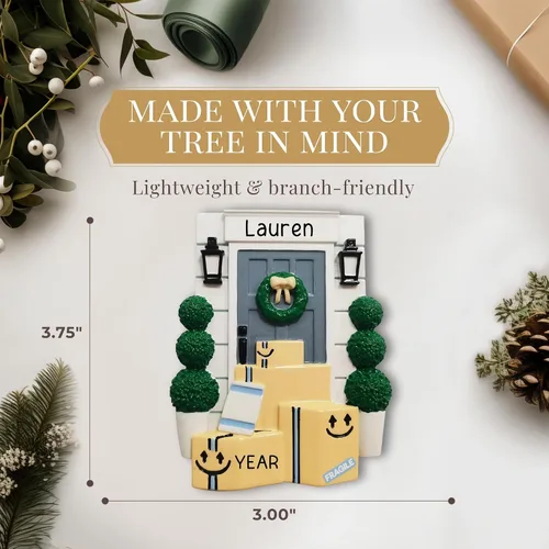 Miniatura 4 de Adorno personalizado de Amazon 2026 Adornos de Navidad personalizados con grabado láser para árbol Regalo de recuerdo personalizado