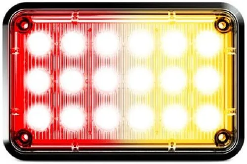Miniatura 8 de Alpha-Z 6x4 Ambulancia LED Montaje en Superficie Luces estroboscópicas de emergencia y camión de bomberos Luz de advertencia ultra delgada