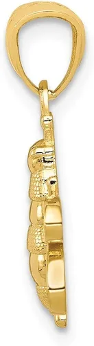 Miniatura 2 de Colgante de abeja de oro amarillo macizo de 14 k 0.748in x 0.591in