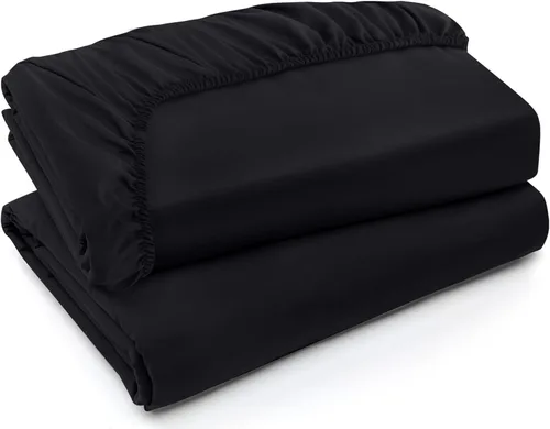 Miniatura 54 de Utopia Bedding Sábana Bajera Completa Ajustada - Sábana de Fondo - Bolsillo Profundo - Microfibra Suave - Resistente al Encogimiento y la Azul Spa