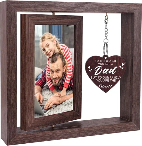 Regalos de Navidad para Papá de Hija e Hijo, Marcos de Fotos del Primer Día del Padre para Papá Nuevo y Papá por Primera Vez, Regalos de Navidad