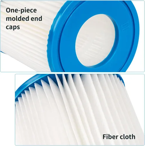 Miniatura 5 de Cartucho de filtro de piscina para bomba de filtro tipo II 58094 para piscinas sobre el suelo, filtro de jacuzzis compatible con bomba de filtro