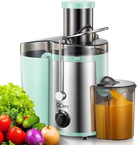 Miniatura 13 de Máquina exprimidora, extractor centrífugo de 800 W con boca ancha de 3 pulgadas, canal de alimentación para frutas y verduras, fácil de limpiar
