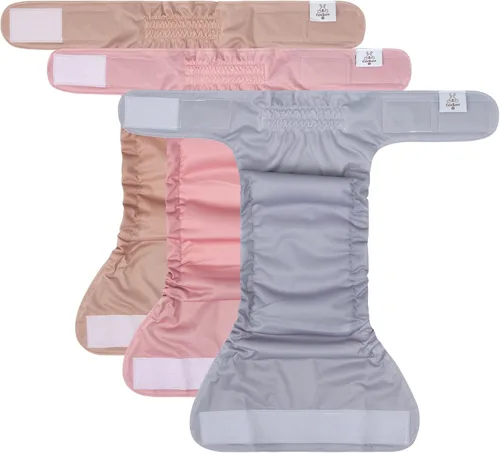 Miniatura 3 de CuteBone Pañales lavables para perras hembras, sin agujero para la cola, paquete de 3 pantalones reutilizables de entrenamiento para el período