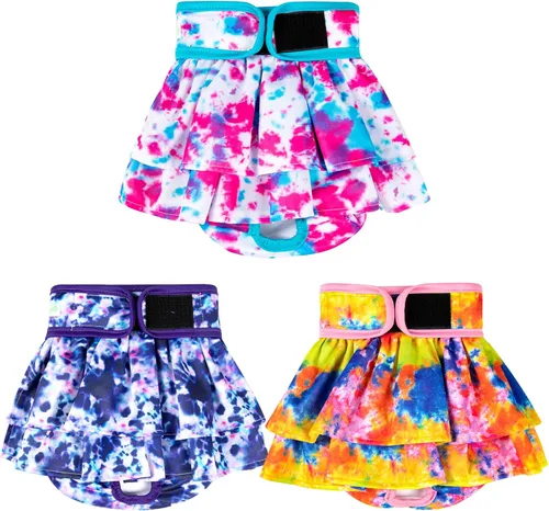 Miniatura 9 de wegreeco Pañales lavables para perras, pañales altamente absorbentes para perras en celo, período, incontinencia o micción excitable (paquete de 3)