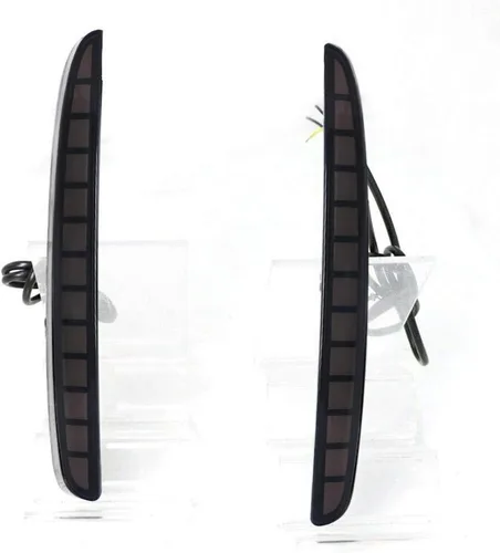 Miniatura 2 de Faros Traseros de Reflector de Parachoques LED Completo con Lente Ahumada para Honda Civic Hatchback, Tipo-R o SI de 4 Puertas Sedán 2017, 2018