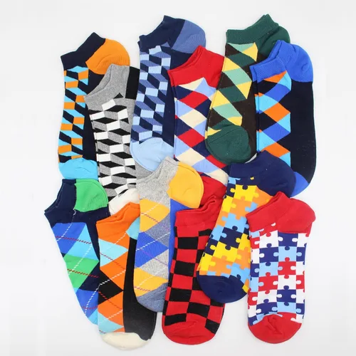 Miniatura 2 de Mens Fun Ankle Socks,Crazy Funny Cool Funky Colorful Novelty Silly Graphic Patterned Socks Gift for Men