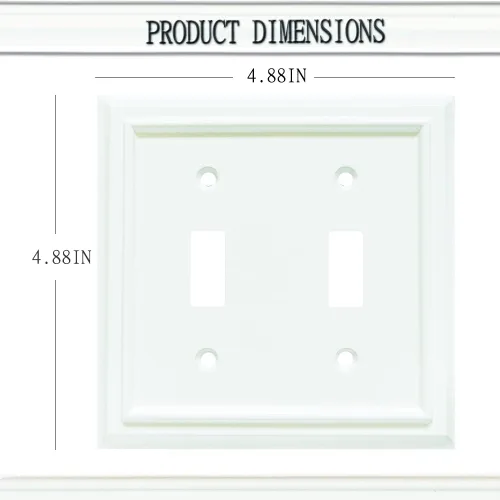 Miniatura 2 de Placas de pared, cubiertas de toma de corriente dúplex, placas de interruptor de luz de palanca, cubierta de interruptor de luz para decoración