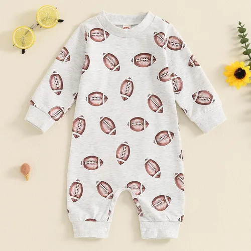 Miniatura 3 de FYBITBO Ropa de bebé niño niña Santa manga larga mono mameluco recién nacido primera Navidad traje de una pieza