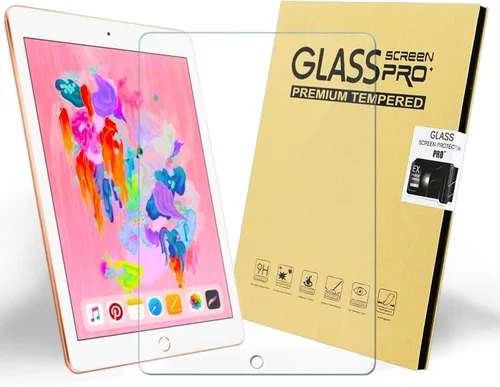 Miniatura 3 de KIQ Funda protectora protectora de pantalla de vidrio templado para iPad 9, 8, 7, 10.2, transparente, sensible al tacto, resistente a los arañazos