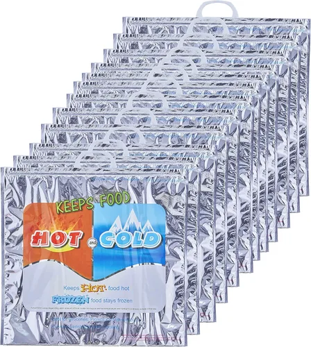 Miniatura 29 de Superio Bolsas aisladas para bebidas frías y calientes para entrega de alimentos, bolsas de compras de comestibles, almacenamiento de alimentos
