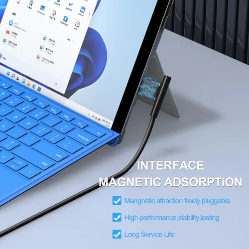 Miniatura 3 de Cargador Surface Pro de 127 W, Surface Book 3 Reemplazo del cargador para Microsoft Surface Book 3 2 1, Surface Pro X 9 8 7 6 5 4 3, Surface Laptop