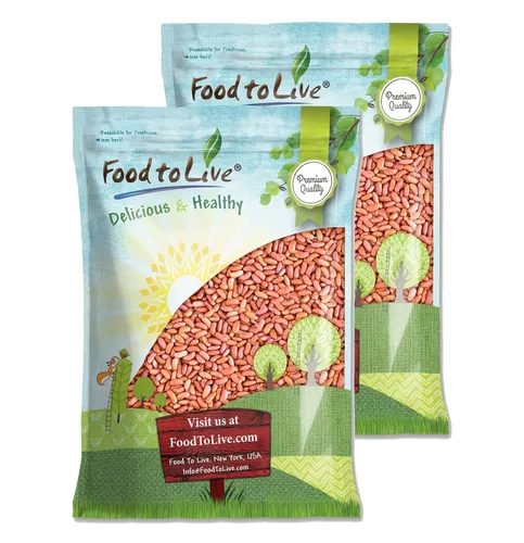 Miniatura 9 de Food to Live Frijoles rojos claros, 1 libra – Frijoles secos enteros, crudos, germinables, veganos, a granel. Rico en fibra, potasio, proteína a