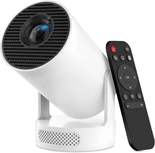 Miniatura 9 de 【Built-in Apps】Mini Projector with Wifi and Bluetooth, Support 1080P Portable Projector with Android 11, 160 ANSI Lumens, 180° Rotatable, Auto