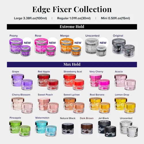 Miniatura 6 de Red by Kiss Edge Fixer 24 Hour Maximum Hold Edge Wax No Flaking Biotina B7 Gel para el cabello con infusión de biotina B7, 1.01 onzas líquidas