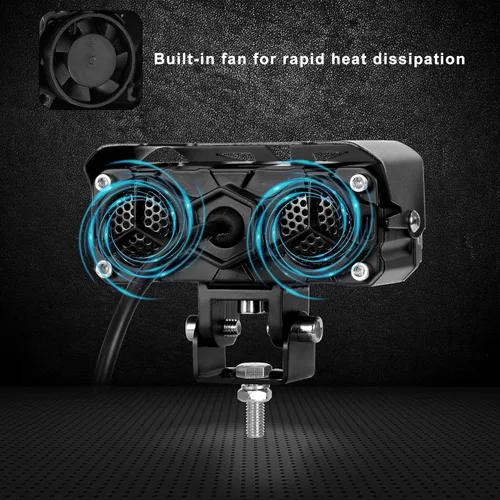 Miniatura 5 de KAWELL Luz de conducción LED de 60 W, luz antiniebla auxiliar, foco LED, IP68, impermeable, doble color, luz de trabajo LED para motocicleta