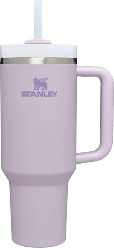 Miniatura 197 de Stanley Quencher H2.0 - Vaso de acero inoxidable con asa, pajilla y tapa FlowState giratoria de 3 posiciones; aislamiento térmico, sin BPA; apto