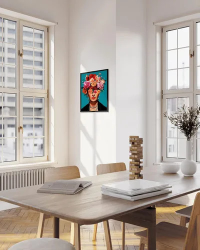 Miniatura 4 de HAUS AND HUES Frida Kahlo - Arte de pared - Póster feminista inspirador, obra de arte mexicana chicana, impresión empoderadora para el hogar