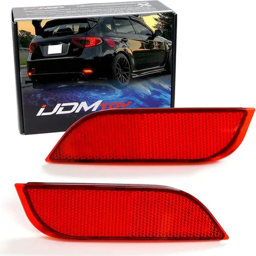 Luces reflectoras ledes de posición para defensa iJDMTOY 26-SMD para 2008-2014 Subaru Impreza, WRX STI o XV Crosstrek 2013 en adelante, Rojo