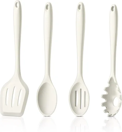 Miniatura 15 de LIANYU Juego de 4 piezas de utensilios de cocina, utensilios de cocina de silicona de grado alimenticio, herramientas de cocina de estilo granja