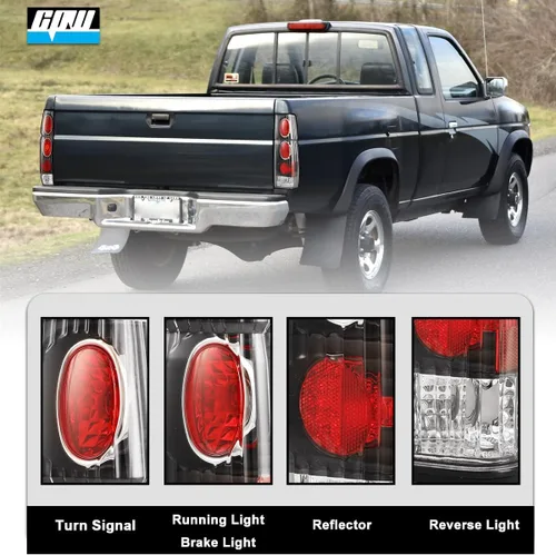 Miniatura 2 de CPW Conjunto de luz trasera para 1986-1994 Hardbody Pickup D21 SE 1986-1989 1994 XE 1995-1997 Pickup SE/XE Luz trasera para lado del conductor