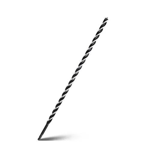 Miniatura 13 de Broca de taladro de barrena de 1-1/2" x 6" para madera, vástago hexagonal de tres estrías, broca de barrena larga para madera blanda y dura, tocón