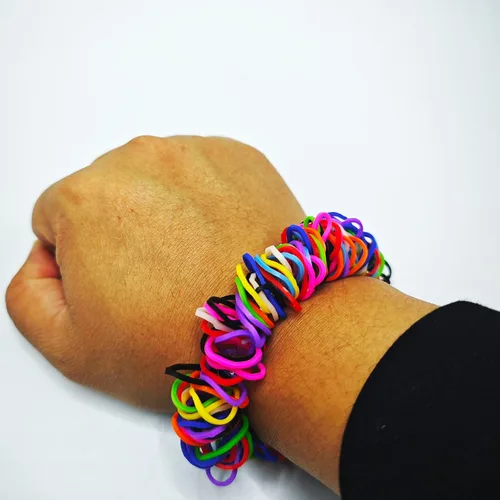 Miniatura 3 de Paquete de 3 pulseras elásticas para la ansiedad para recoger la piel, juguetes para aliviar la ansiedad, terapia para tricotilomanía