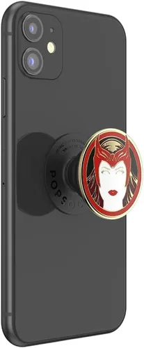 Miniatura 2 de Agarre para teléfono PopSockets con soporte expandible, agarre adhesivo, Marvel - Bruja Escarlata esmaltada escarlata bruja