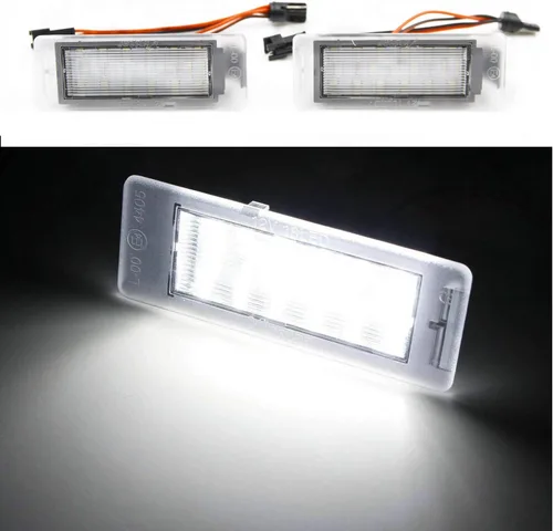Miniatura 2 de Conjunto de luz LED de matrícula para Chevy Corvette C7 Impala SS Traverse 2014-2019, Ca'dillac CTS XTS SRX 2011-2019, repuesto OEM 6000K xenón
