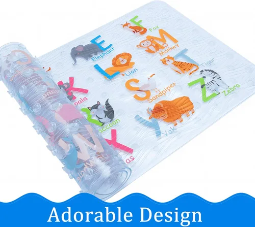 Miniatura 7 de Bonita alfombra de baño antideslizante de dibujos animados para bañera, tapete antideslizante para bañera para niños, tapete de ducha antideslizante