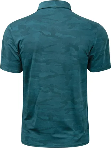 Miniatura 77 de TAPULCO Camisetas tipo polo de secado rápido para hombre, diseño de camuflaje, atléticas, ligeras, transpirables, casuales, para golf