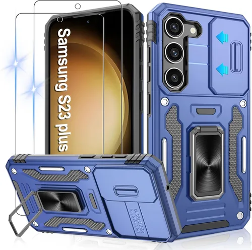 Miniatura 121 de Gritup para Samsung Galaxy S22 Funda con protectores de pantalla HD de 2 paquetes y cubierta deslizante para la cámara, protección contra caídas