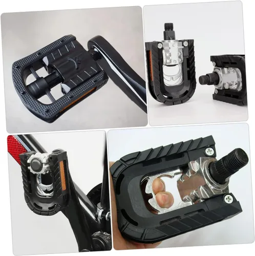 Miniatura 9 de 1 par de pedales plegables Accesorios Pedales de ciclismo planos Accesorios Plataforma Pedales planos Ciclismo Pedal Plano Plegable Pedales MTB