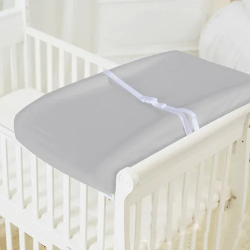 Miniatura 4 de Fundas para cambiador, color beige y gris, para niños y niñas, paquete de 2 unidades, unisex, funda para cambiador, sábana suave y transpirable