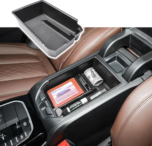 RUNROAD Bandeja organizadora de consola central compatible con BMW X3 G01 2018-2024 y para accesorios BMW X4 G02 2019-2025, inserción de caja de