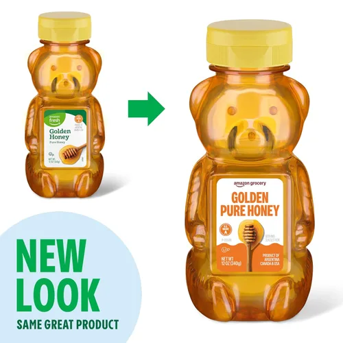 Miniatura 3 de Amazon Grocery, Golden Pure Honey, 12 onzas (anteriormente Amazon Fresh, el embalaje puede variar)